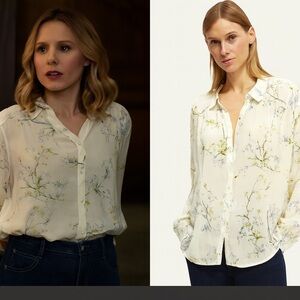 ASO Scotch & Soda Floral Blouse Worn‎ by Sam on Ghosts | Size L | EcoVero